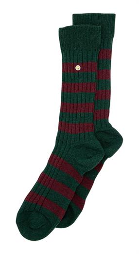 Alfredo Gonzales Merino Cosy Rib Stripes Army