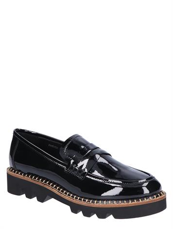 Di Lauro Pearl Black Patent