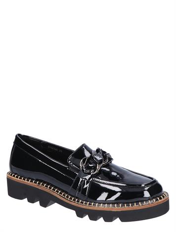 Di Lauro Pearl Black Patent