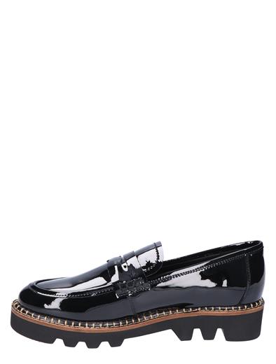 Di Lauro Pearl Black Patent