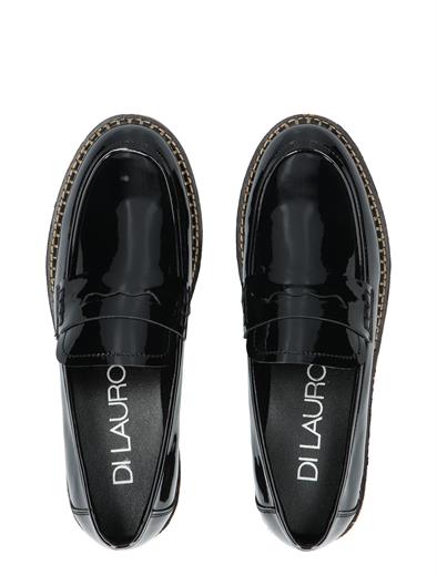 Di Lauro Pearl Black Patent