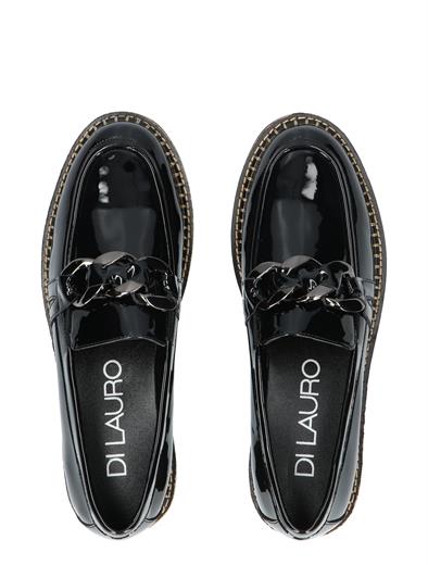 Di Lauro Pearl Black Patent