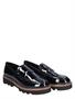 Di Lauro Pearl Black Patent