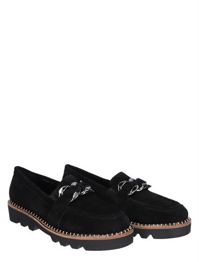 Di Lauro Pearl Black Suede