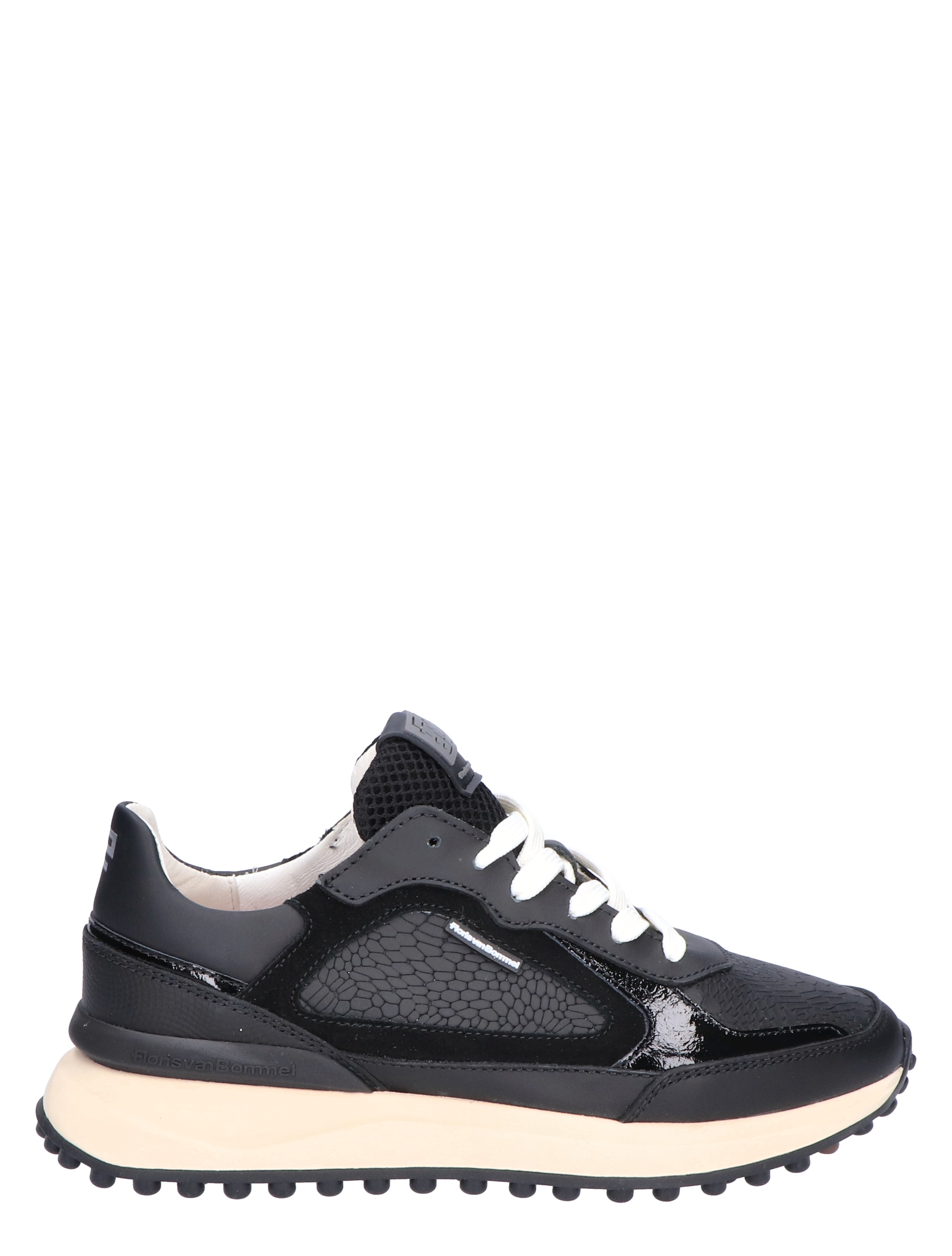 Floris van bommel Noppi 10-02 Black G-Wijdte Sneakers