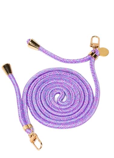 Folie a Trois Multi Colorful Phone Cord Multi Purple