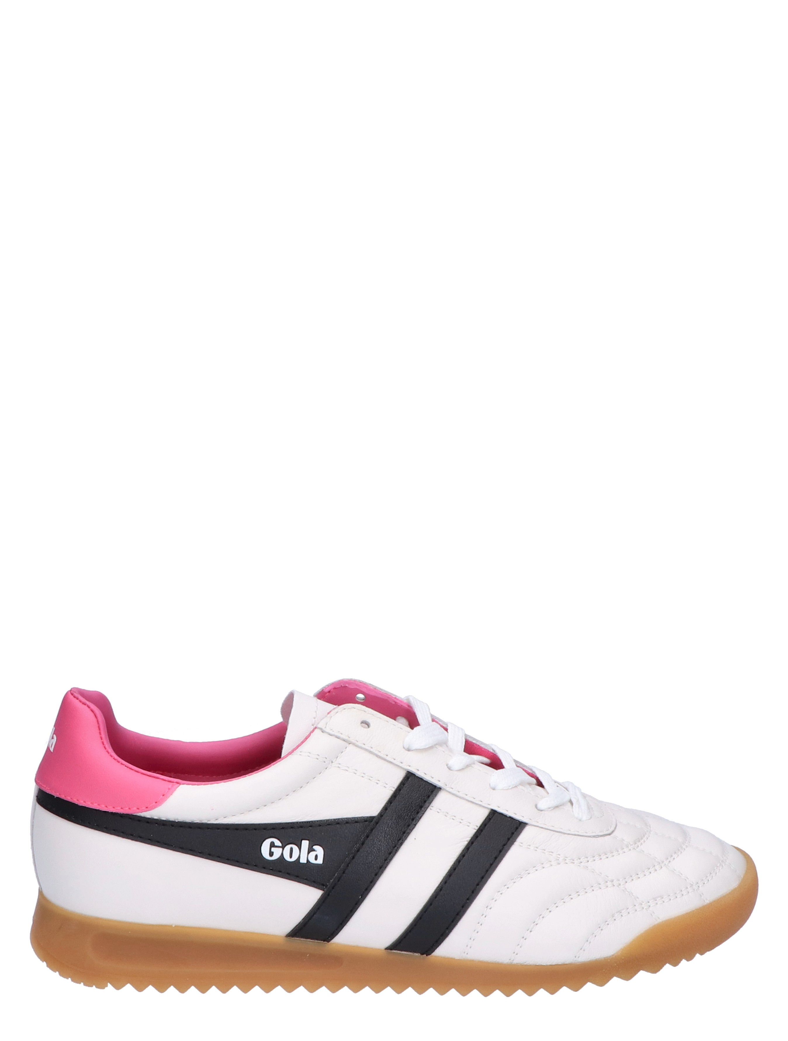 Gola Stadium White Black Pink Sneakers