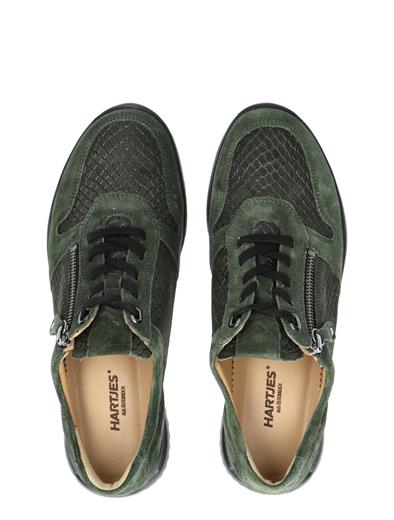 Hartjes Breeze Shoe Dark Green Suede G-Wijdte