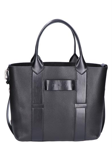 Hogan Script Shopping Bag Black