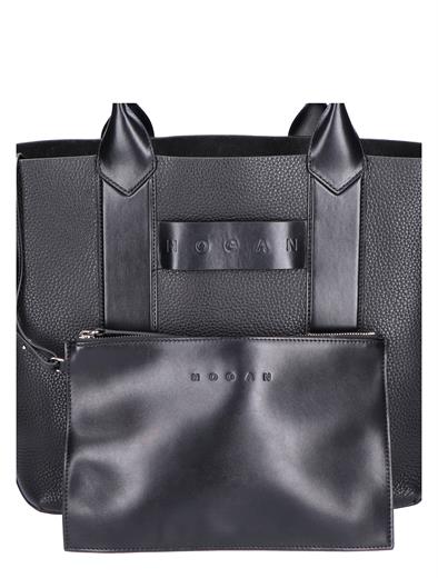 Hogan Script Shopping Bag Black