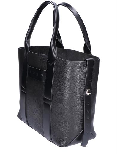 Hogan Script Shopping Bag Black