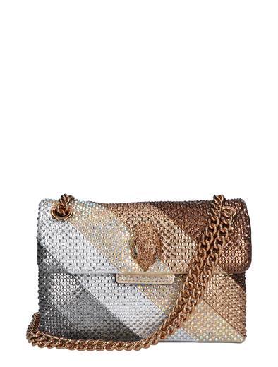 Kurt Geiger Kensington Fabric Mini Bag Metal Combi