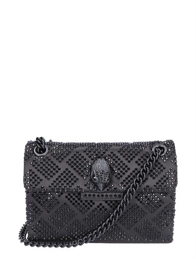 Kurt Geiger Mini Crystal Kensington Bag Black