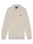 Lyle and Scott Cotton Merino Long Sleeve Knitter Polo W870 Cove