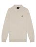 Lyle and Scott Cotton Merino Long Sleeve Knitter Polo W870 Cove