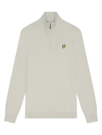 Lyle and Scott Cotton Merino Quarter Zip Jumper W870 Cove