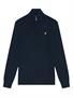 Lyle and Scott Cotton Merino Quarter Zip Jumper Z271 Dark Navy