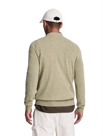 Lyle and Scott Lambswool Blend Crew Neck Jumper KN2114V X316 Sage Uniform