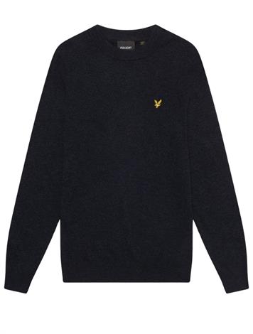 Lyle and Scott Lambswool Blend Crew Neck Jumper KN2114V Z56 Dark Navy