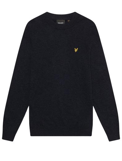 Lyle and Scott Lambswool Blend Crew Neck Jumper KN2114V Z56 Dark Navy