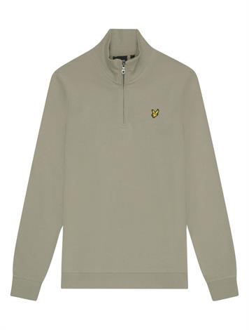 Lyle and Scott Loopback Quarter Zip Sweat X309 Sage Uniform