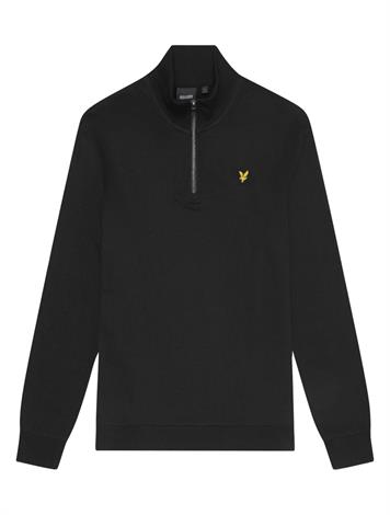 Lyle and Scott Loopback Quarter Zip Sweat Z865 Jet Black