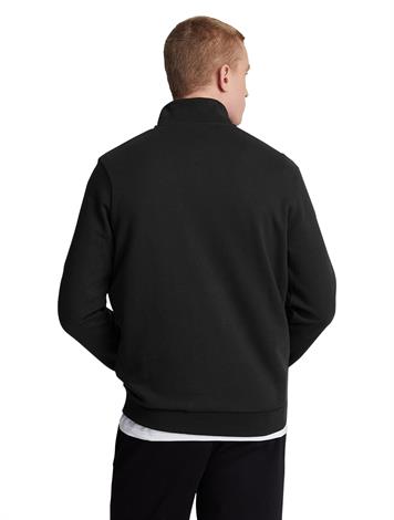 Lyle and Scott Loopback Quarter Zip Sweat Z865 Jet Black