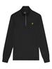 Lyle and Scott Loopback Quarter Zip Sweat Z865 Jet Black