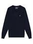 Lyle and Scott Merino V Neck Z271 Dark Navy