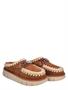 Mou Bounce Clog Metal Logo Brown