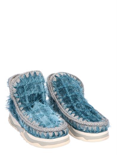 Mou Eskimo Trainer Overstitching Agapet Blue