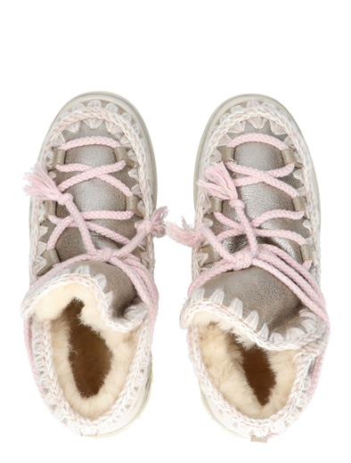 Mou Eskimo Trainer Scoubidou Lace Gold