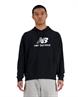 New Balance Essentials Stacked Logo French Terry Hoodie Black