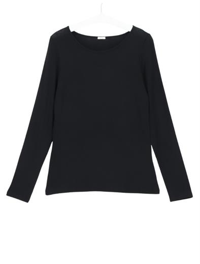 Oroblu Perfect Line Cashmere T-shirt Long Sleeve 9999 Black