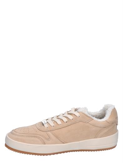 Philippe Model Nice Low Court Sneaker Teddy Women Nubuck Beige