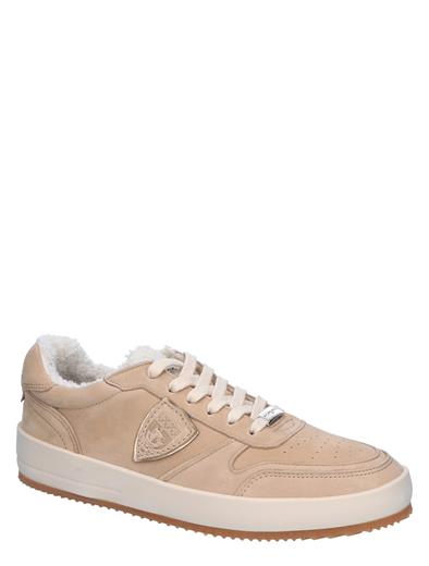 Philippe Model Nice Low Court Sneaker Teddy Women Nubuck Beige