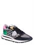 Philippe Model Tropez Haute Sneaker Glitter Women Glitter Leo Noir Vert