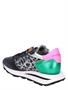 Philippe Model Tropez Haute Sneaker Glitter Women Glitter Leo Noir Vert