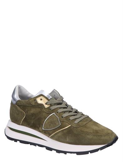 Philippe Model Tropez Haute Sneaker Women Daim Militaire