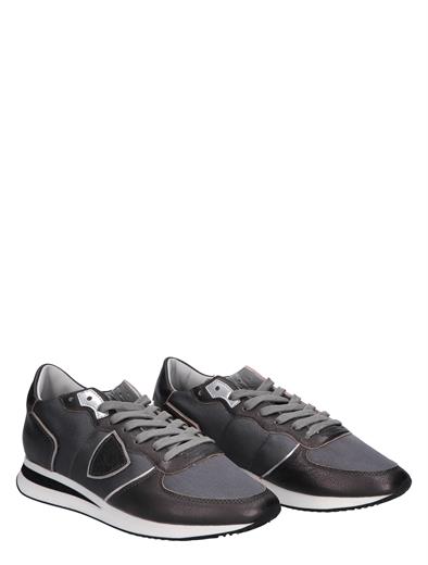 Philippe Model Tropez Low Top Sneaker Metal Women Metal Resau Anthracite