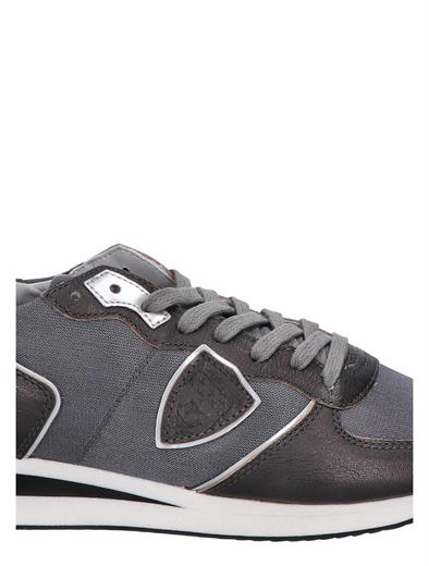 Philippe Model Tropez Low Top Sneaker Metal Women Metal Resau Anthracite