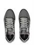 Philippe Model Tropez Low Top Sneaker Metal Women Metal Resau Anthracite