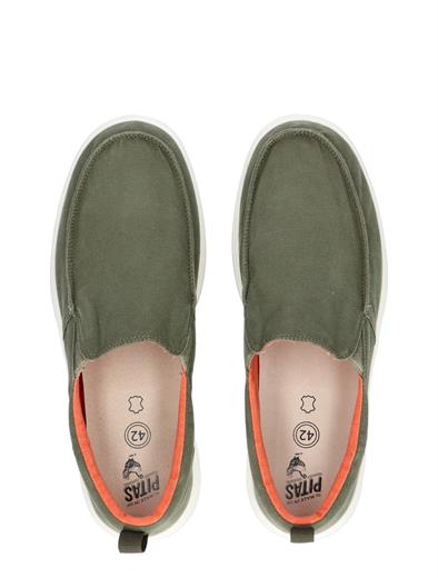 Pitas Ischa Hi-Grip Slip-On Shoes Kaki