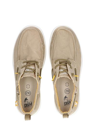 Pitas Maui H-Grip Boat Shoes Beige