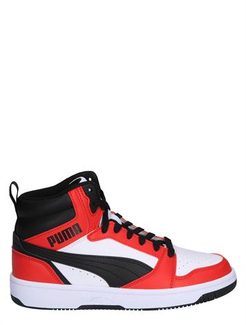 Puma Rebound V6 Mid Jr White Black All Time