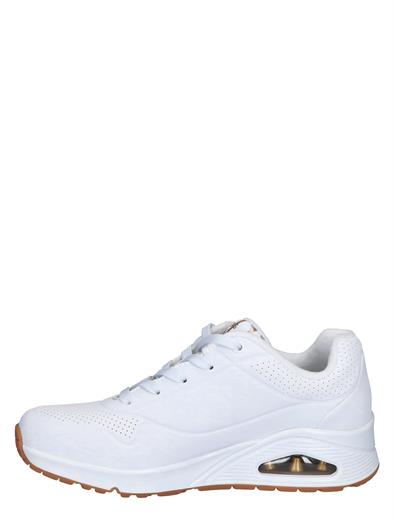 Skechers Goldcrown Uno Metallic Love White Gold 