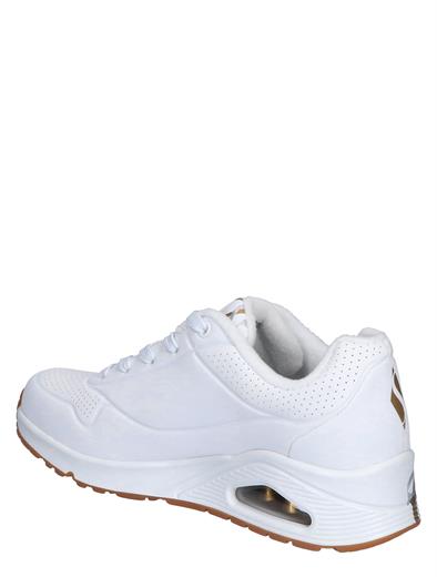 Skechers Goldcrown Uno Metallic Love White Gold 