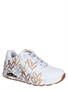 Skechers Goldcrown Uno Metallic Love White Gold 