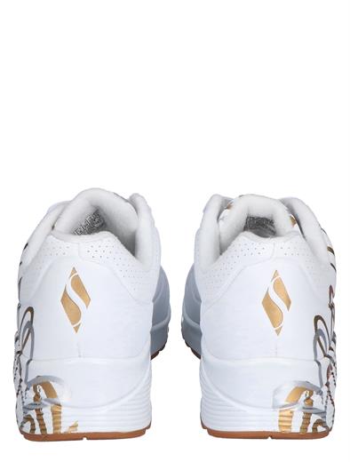 Skechers JGoldcrown Uno Metallic Love White Gold 