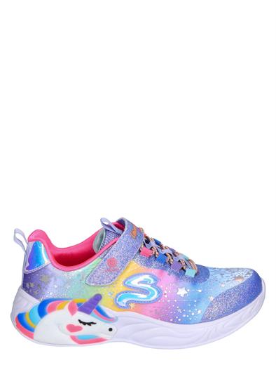 Skechers S-Lights Unicorn Dreams Blue Metallic